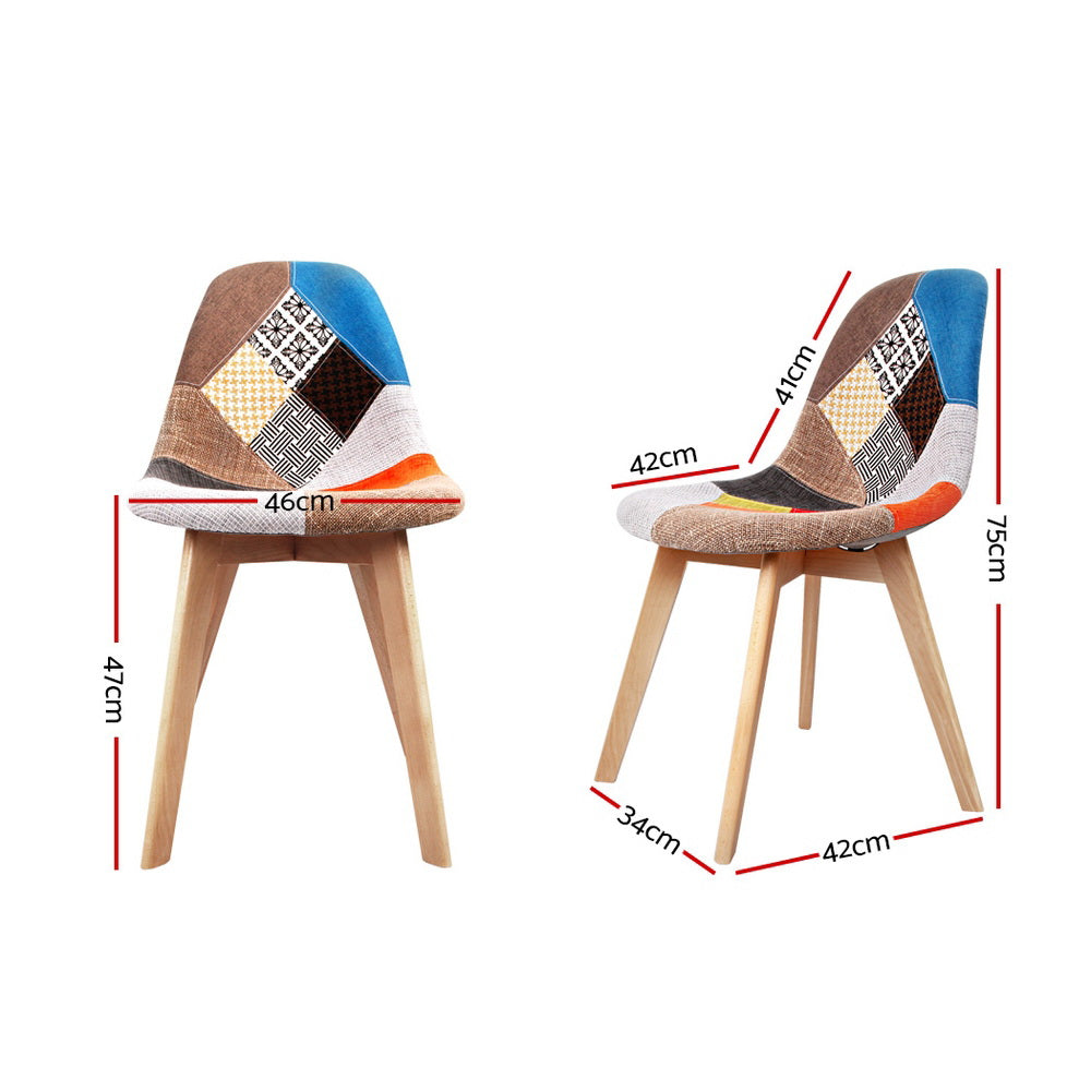 Eiffel Replica Dining Chairs – Fabric – Set of 4