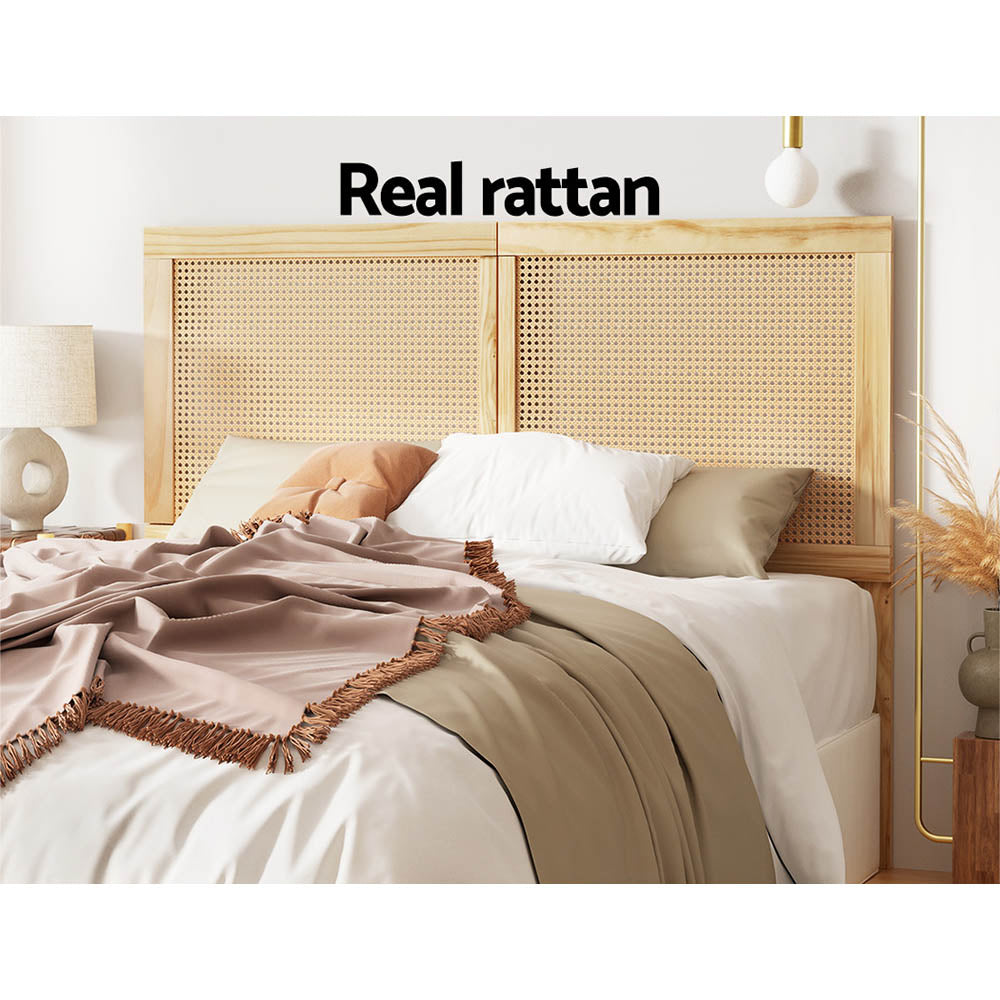 Marin Wooden Bed Head – Brown – Queen