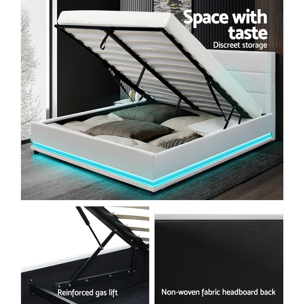 Field Bed Base – White – Double