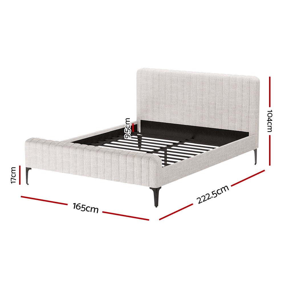Emery Panel Bed Head – Brown – Queen