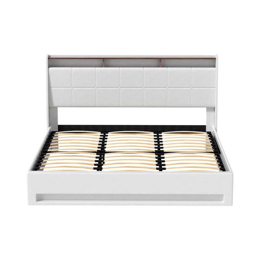 Alder Tufted Bed Head – White – King