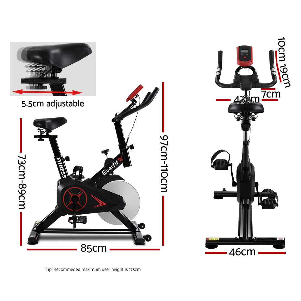 Nolan Spin Exercise Bike – Black – Standard