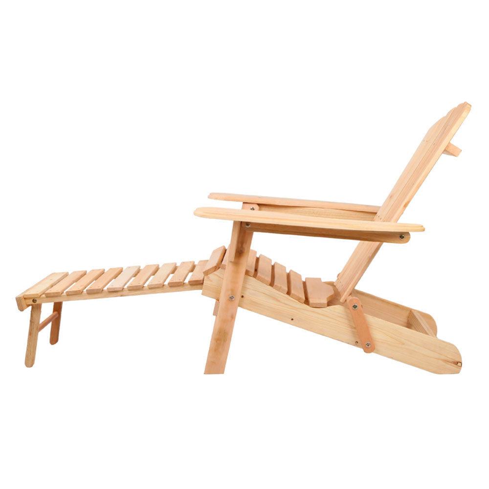 Haven Adirondack Outdoor Set – Natural – 4 Piece