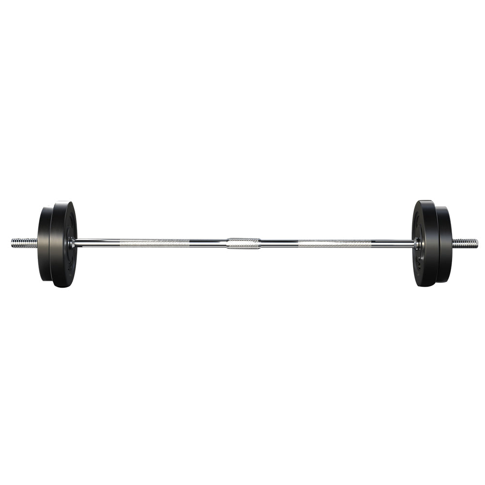 Everfit Barbell Weight Set – Black – 38 kg