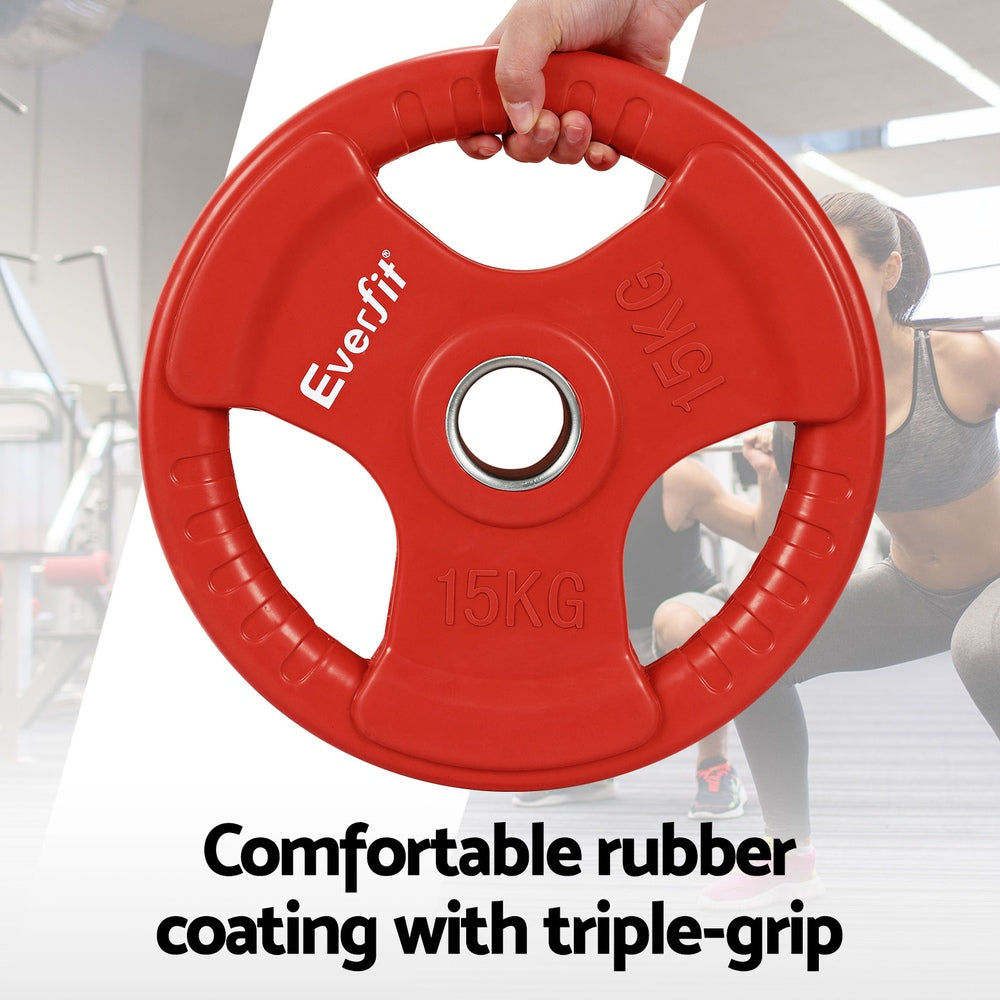 Titan Olympic Training Barbell Set – Red – 36kg