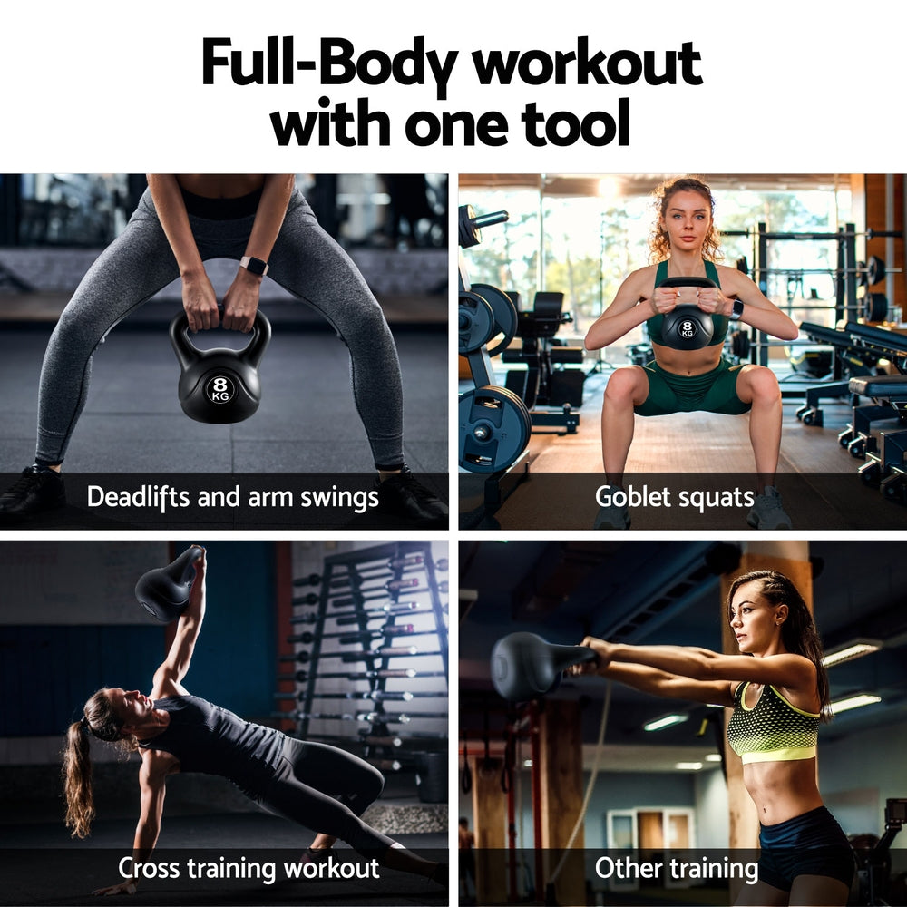 Nova Kettlebell – Black – 8kg
