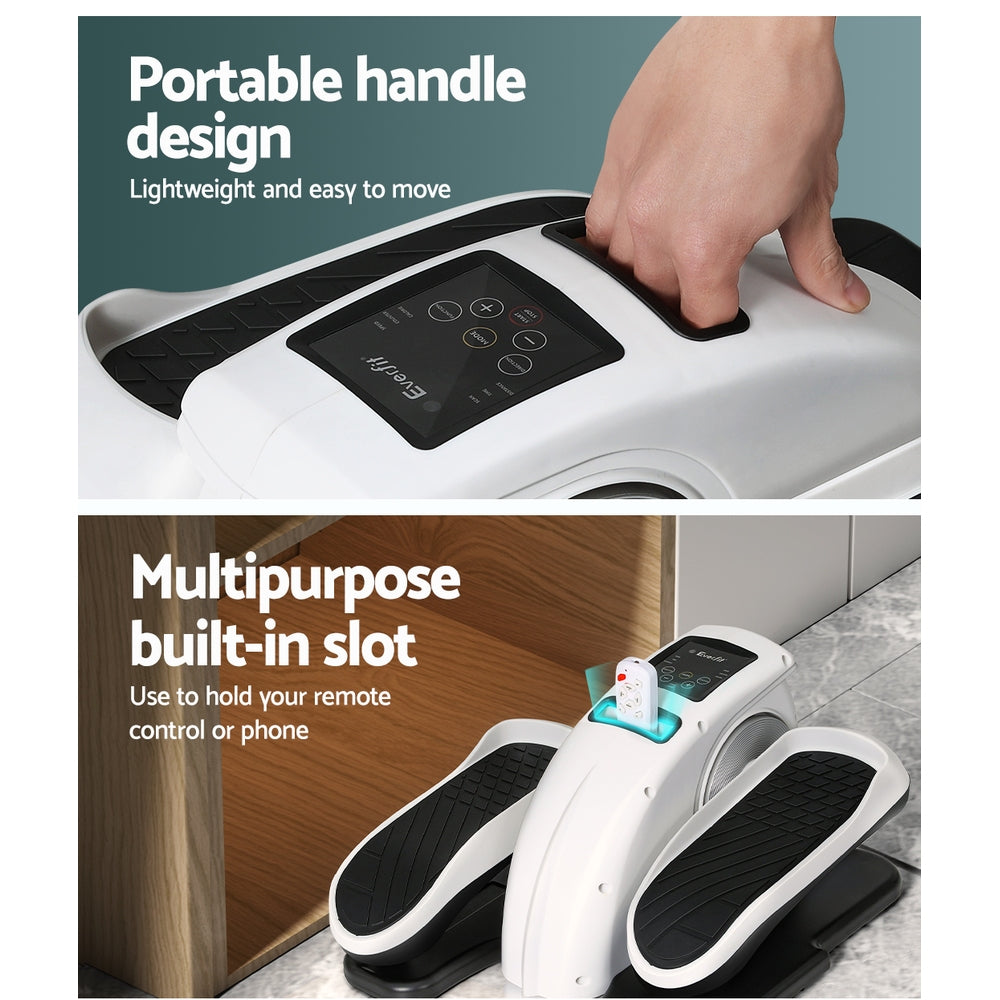 Tempo Electric Pedal Exerciser – White – Compact
