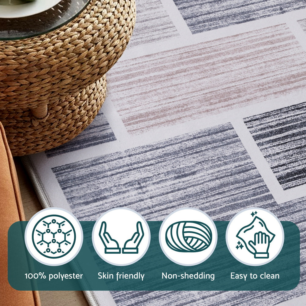 Hudson Velvet Bath Mat – Grey – 50 x 80 cm
