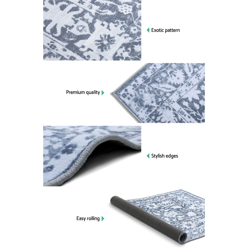 Milo Modern Rug – Blue – 160 × 230 cm