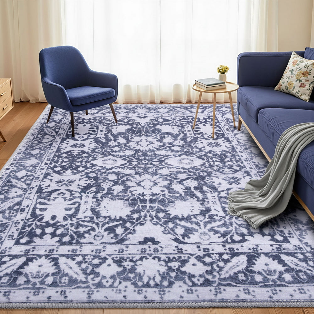 Floor Rug Soft Velvet Washable Modern Area Rug Floor Carpet Mat