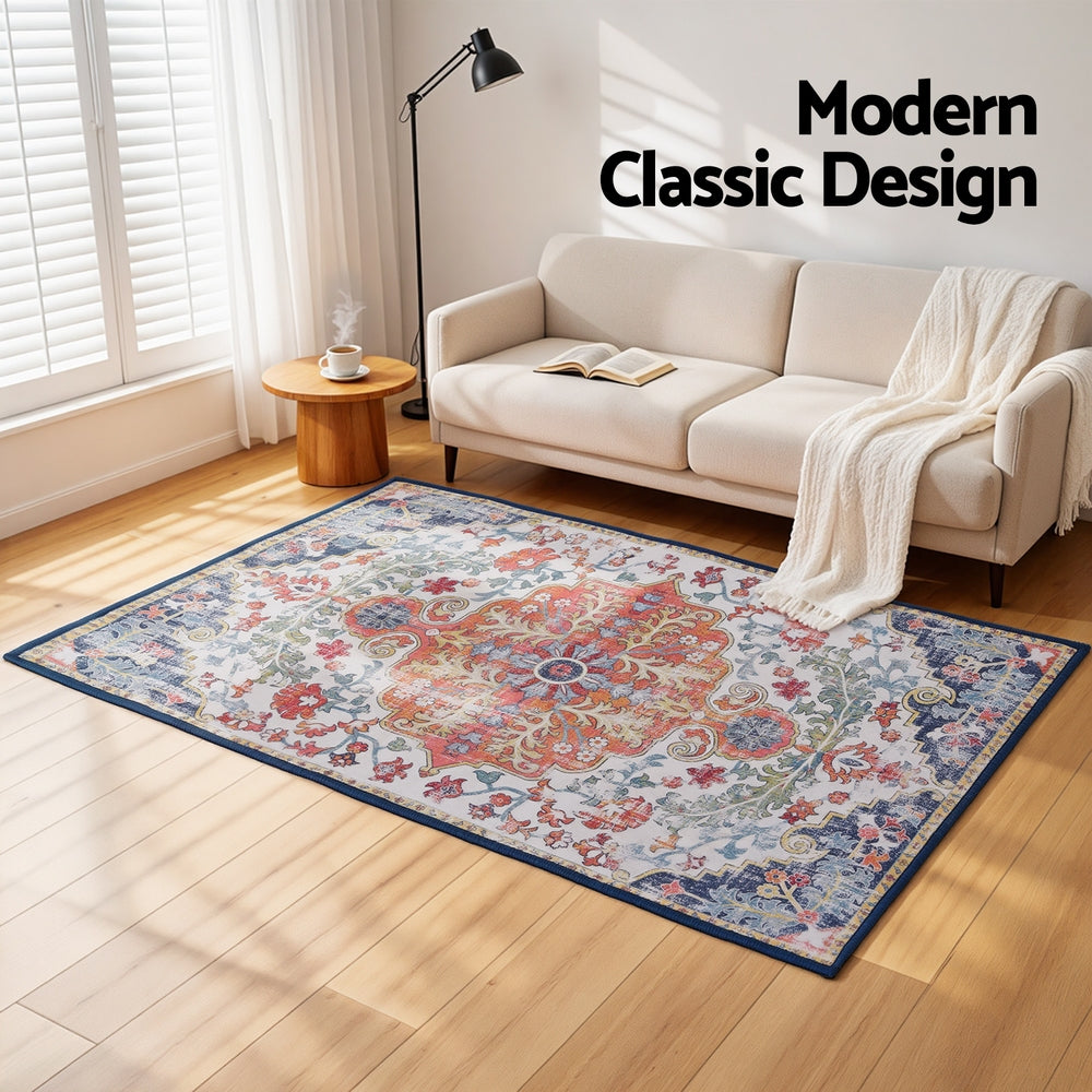 Bohara Bohemian Medallion Rug – Orange – 120 × 170 cm