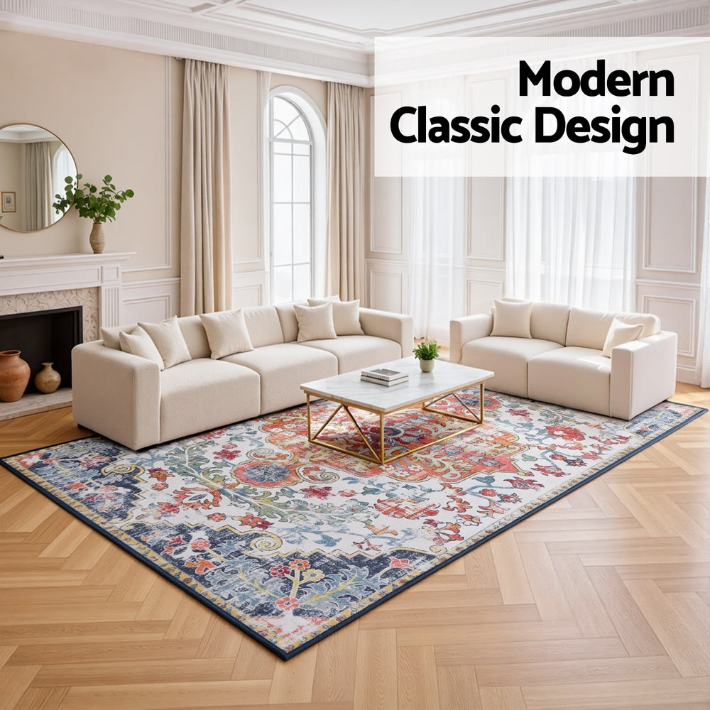 Bohara Bohemian Medallion Rug – Orange – 240 × 340 cm