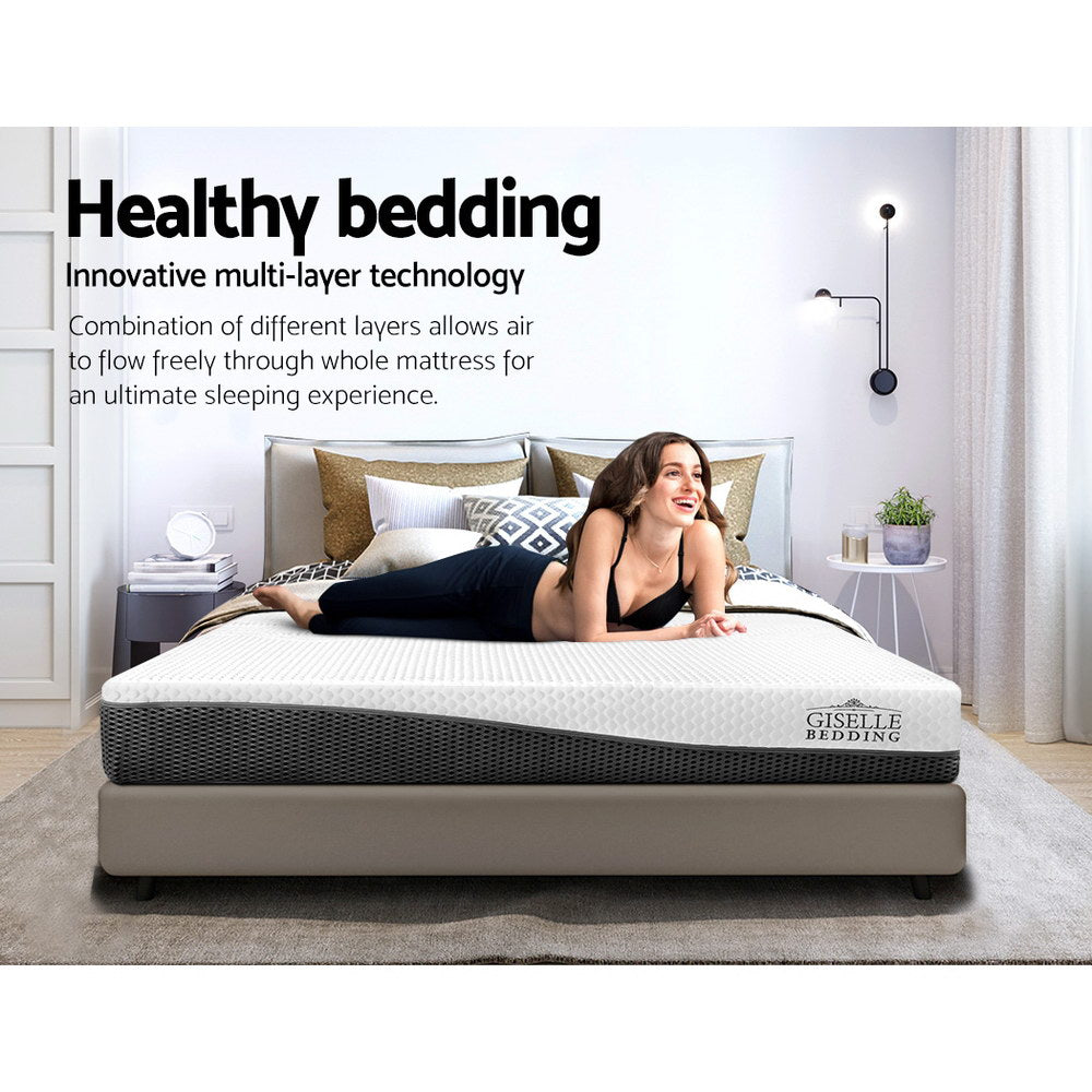 SoftHaven Gel Foam Mattress – White – Queen