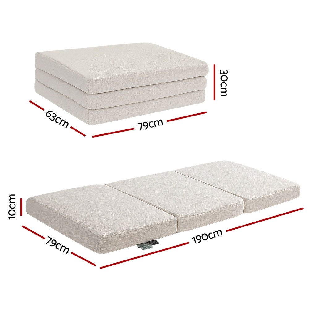 CozyNest Memory Foam Mattress – White – Kids