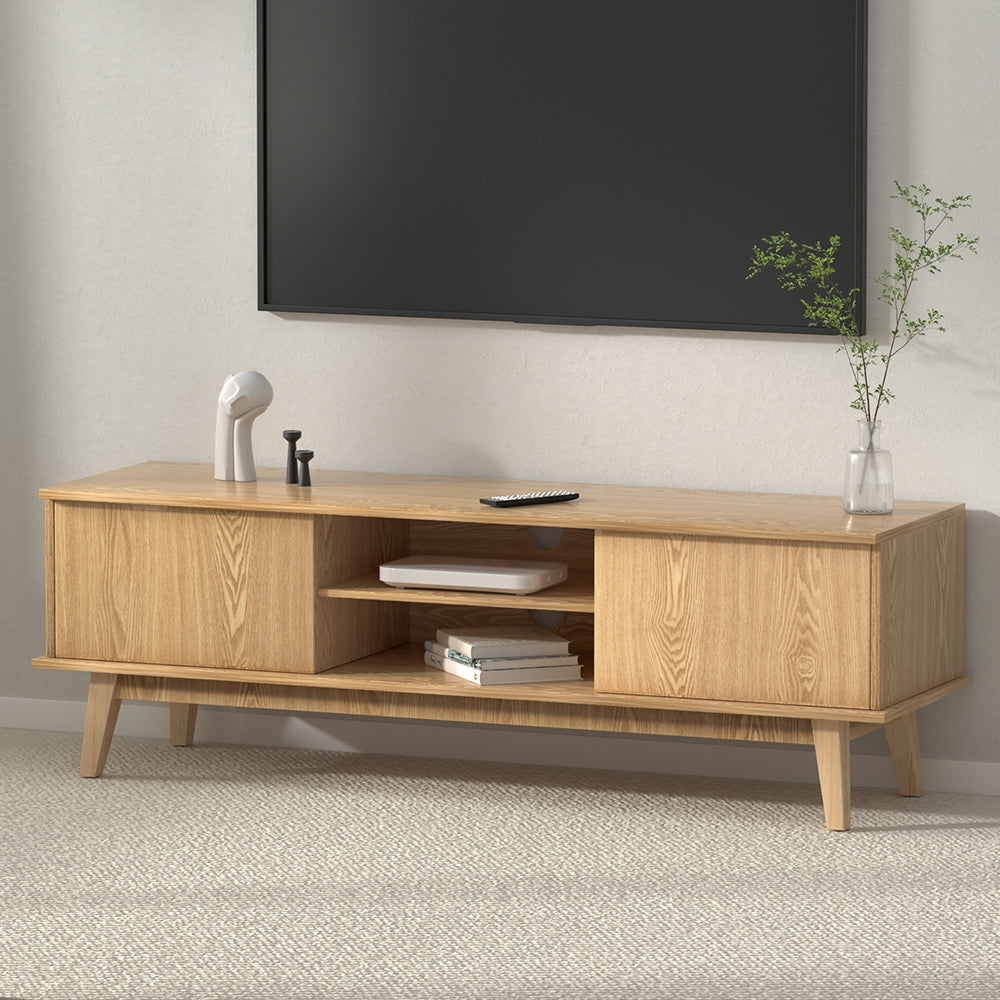 Haven TV Cabinet Entertainment Unit Stand Storage Shelves TV Unit 140CM