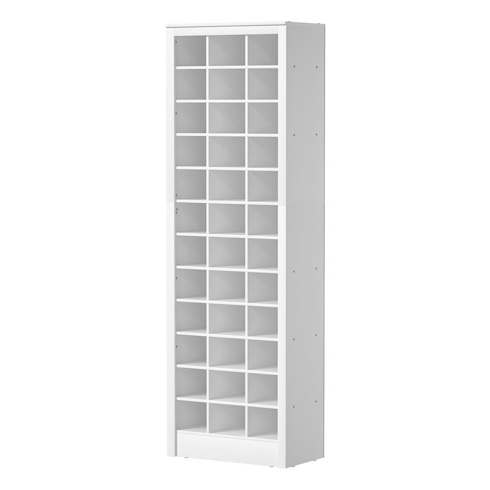 Hutus 12-Tier Shoe Storage Cabinet – White – 36 Pairs