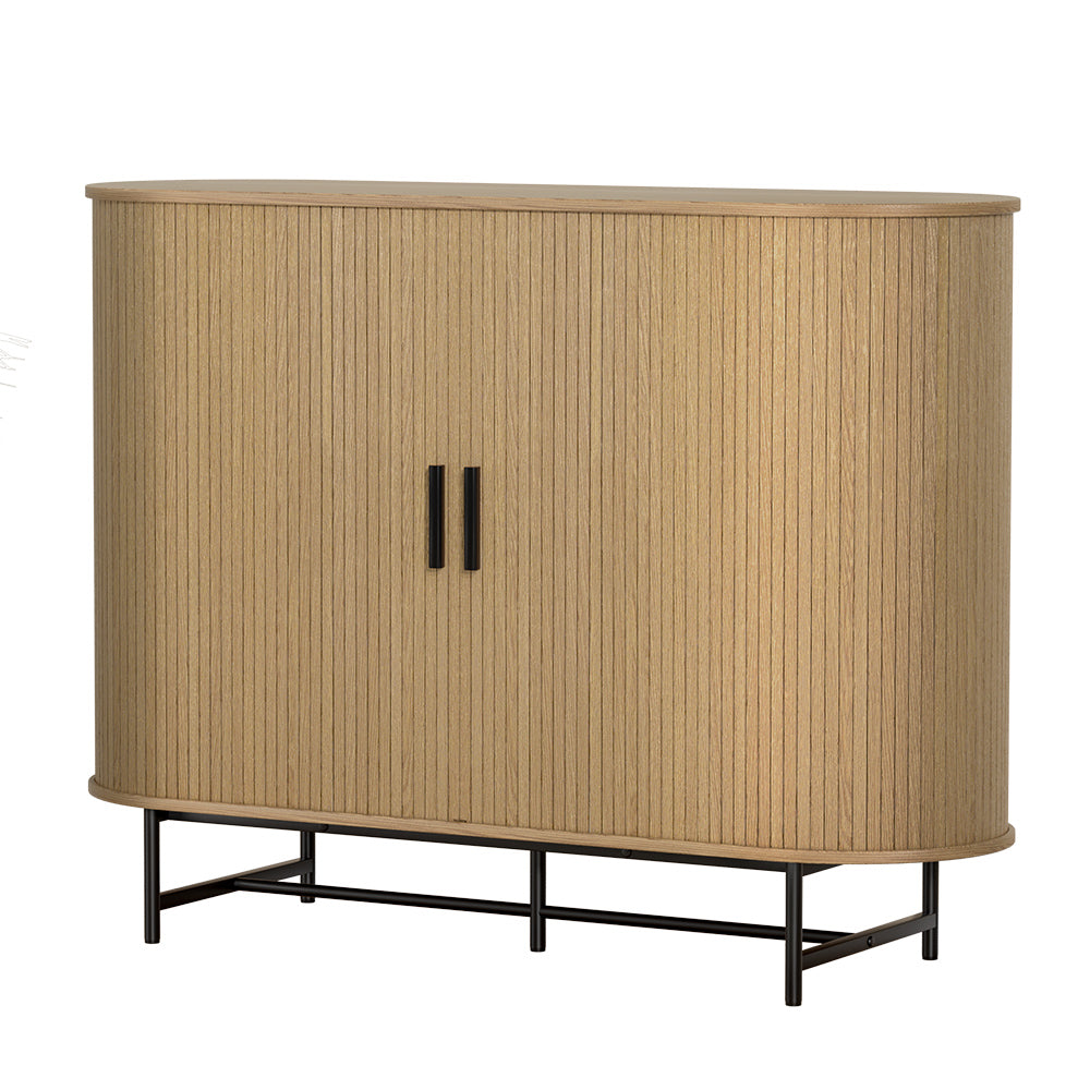 Piia Buffet Sideboard with Sliding Doors – Oak – 120 cm