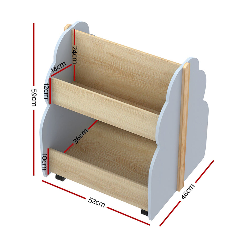 Nara Kids Toy Storage Bookshelf – Multi – Standard
