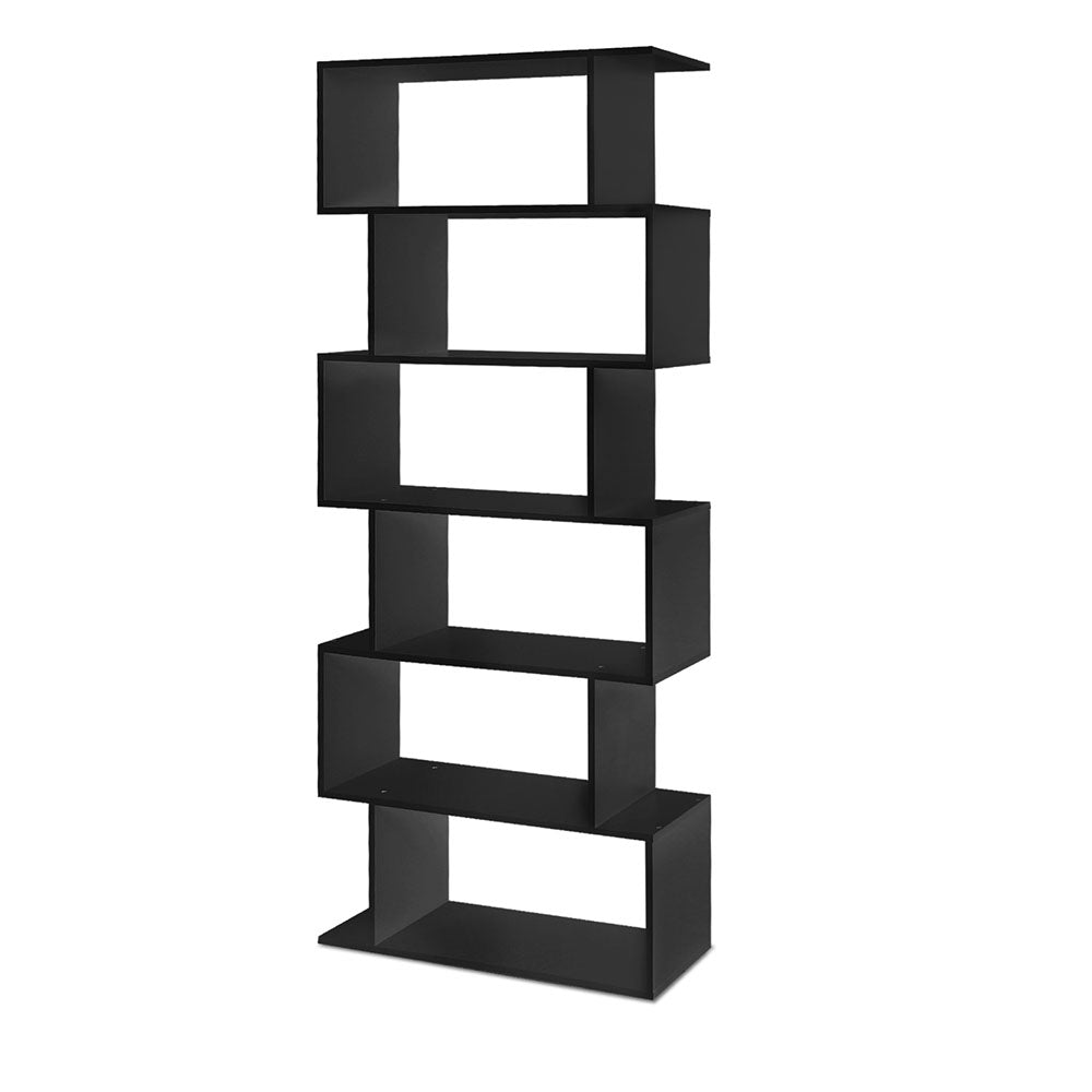 Rhythm 6-Tier Display Shelf – Black – 192 cm