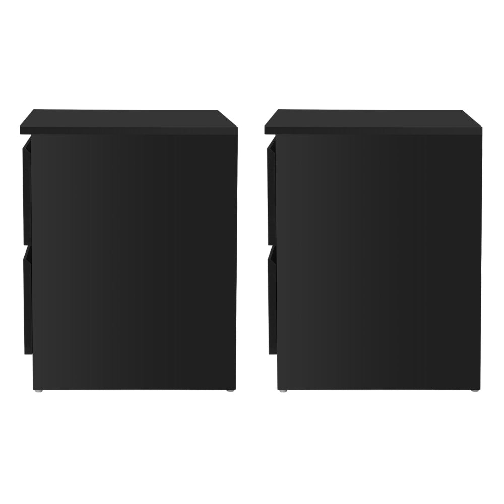 Cove Bedside Tables – Black – Set of 2