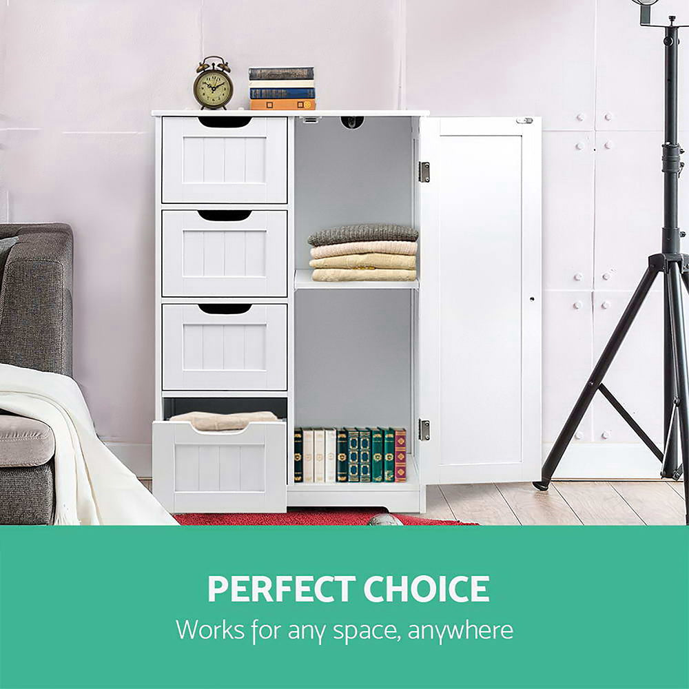 Halston Tallboy Storage Cabinet – White