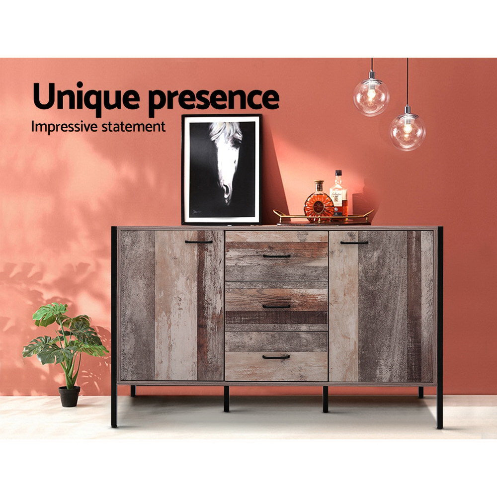 Hadley Rustic Wooden Hallway Sideboard – Dark Grey