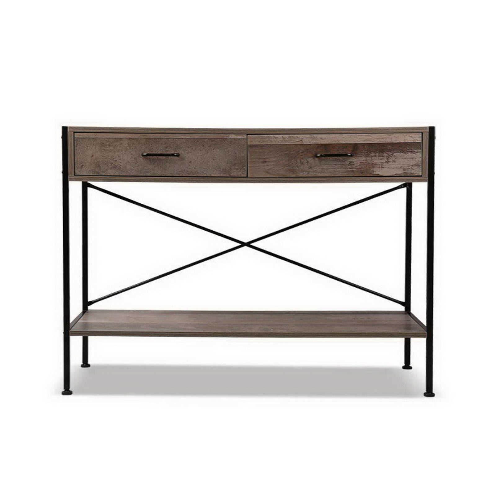 Valentina Console Table with Drawers – Walnut – Two Drawer