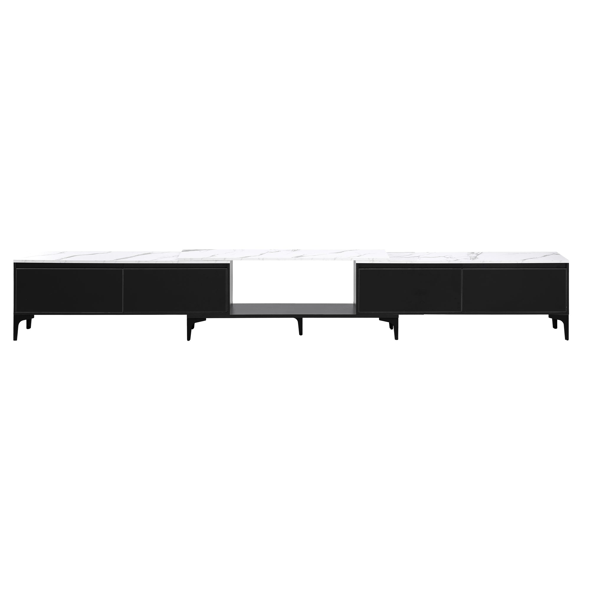 Cove Extendable TV Unit – Black – 240-340 cm