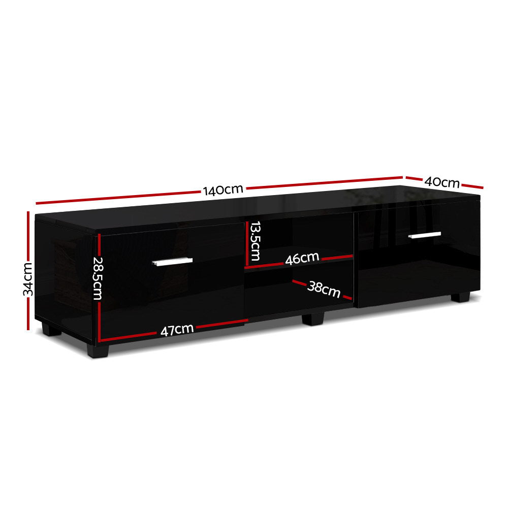 Zephyr Entertainment Unit – Black – 140 cm