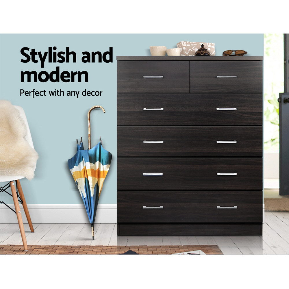 Harmon 6-Drawer Tallboy – Walnut – Large
