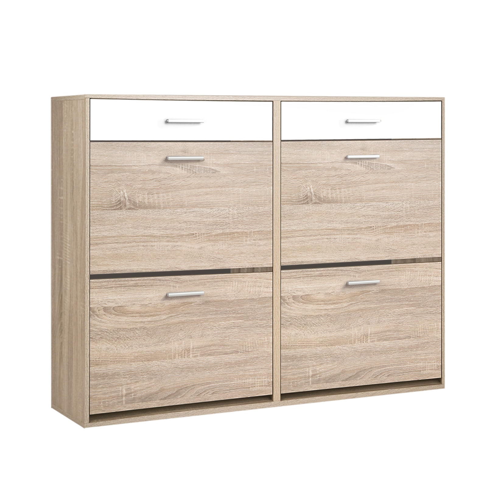 Ashford 2-Tier Shoe Cabinet – Wood – 119 cm