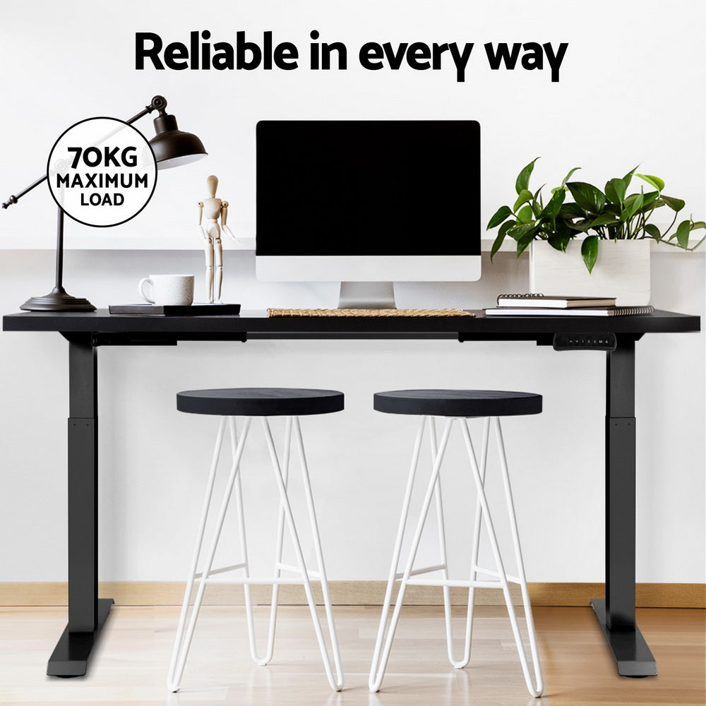 Callan Electric Sit Stand Desk – Black – 140 cm