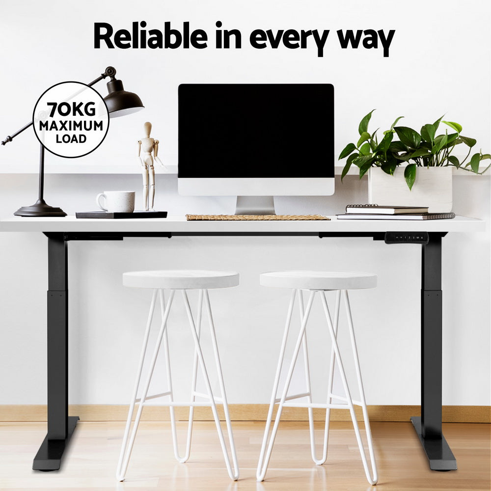 Fiora Electric Sit Stand Desk – White – 140 cm