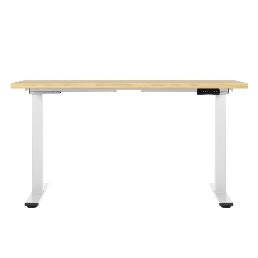 Nara Electric Sit Stand Desk – Beige – 140 cm