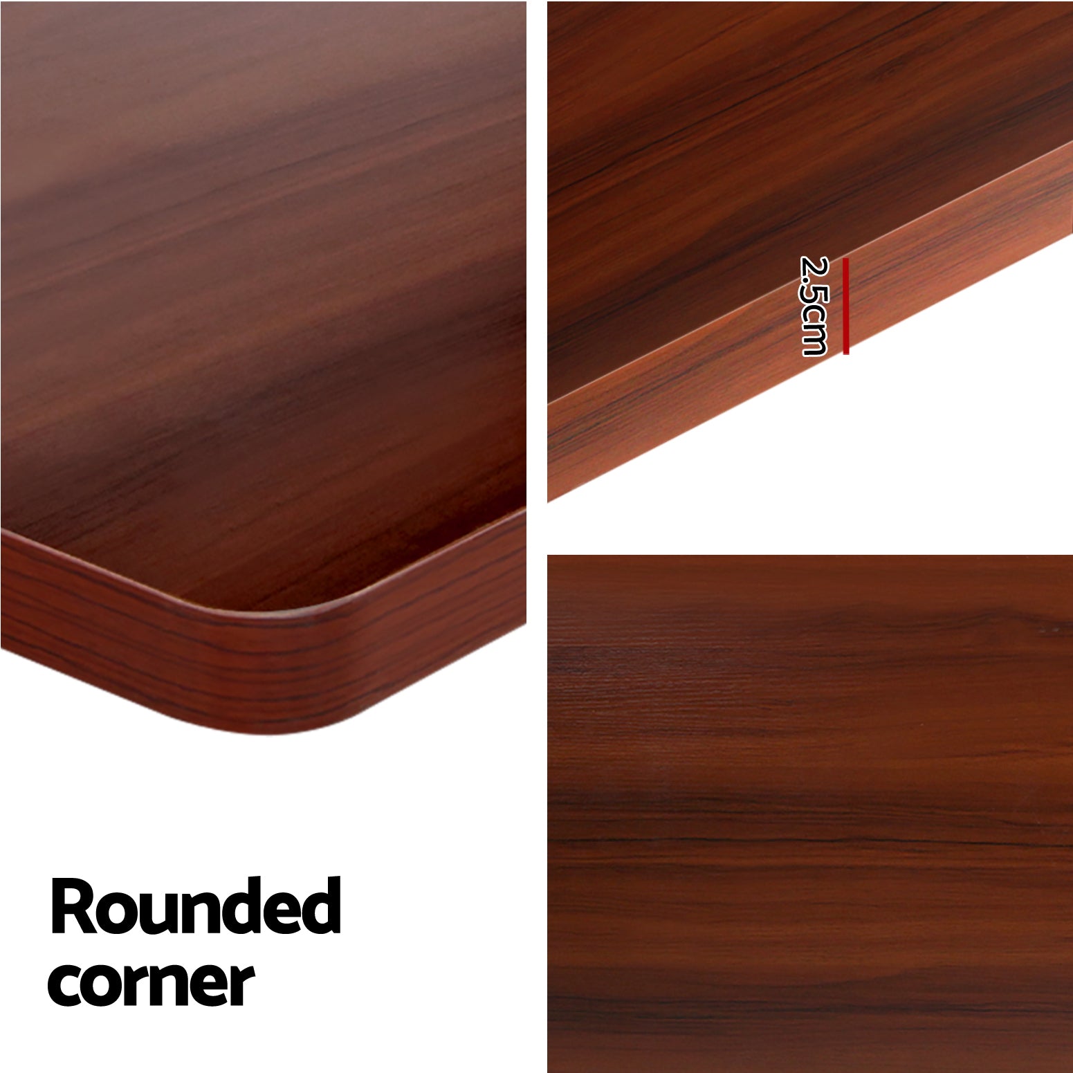 Marston Electric Sit Stand Desk – Brown – 140 cm