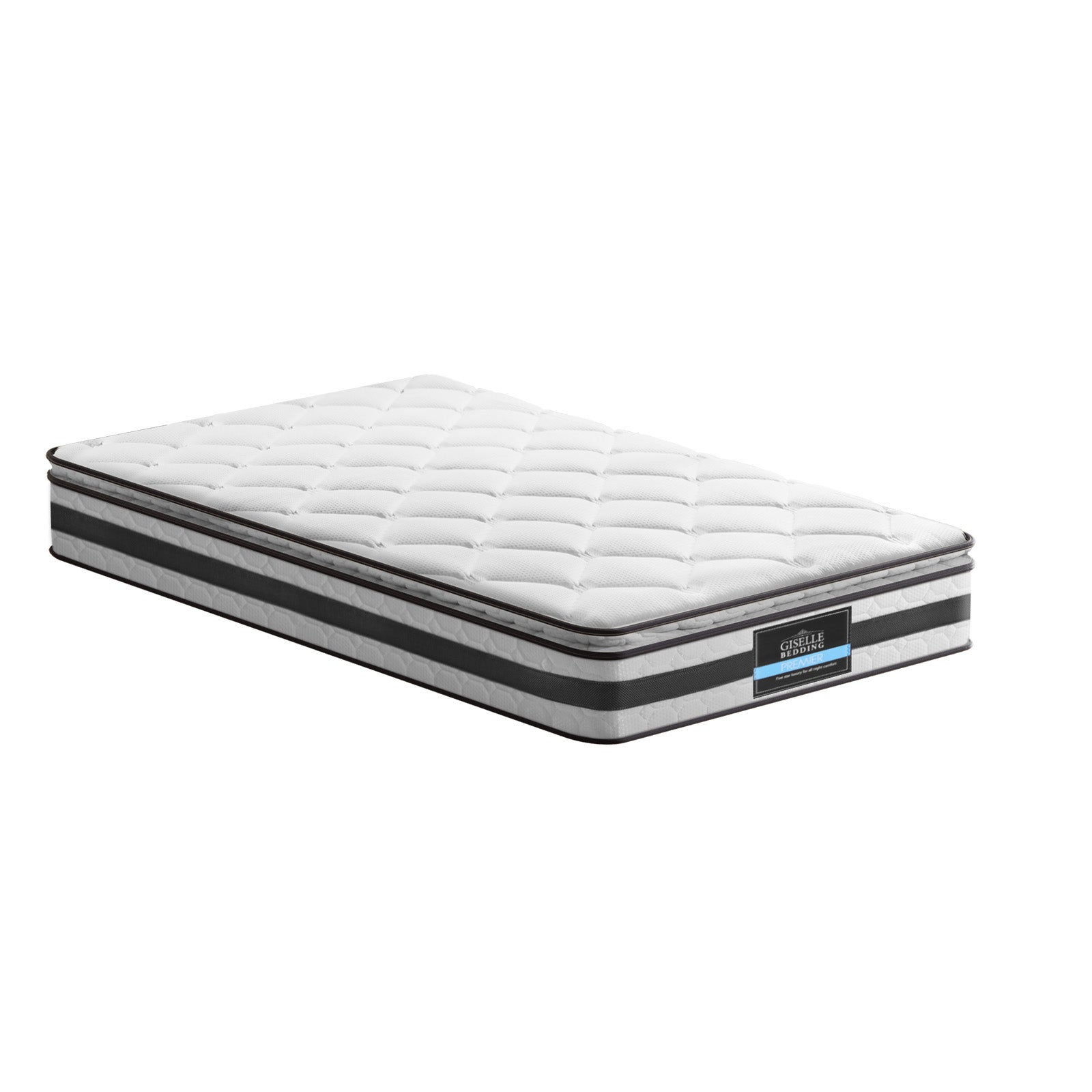 Normay Pillow Top Mattress – White – King Single
