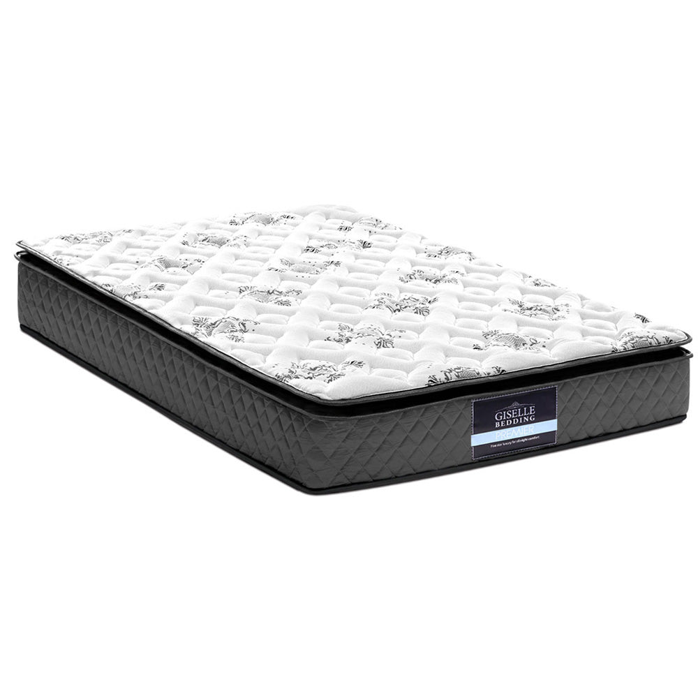 Alderon Pillow Top Mattress – White – King Single