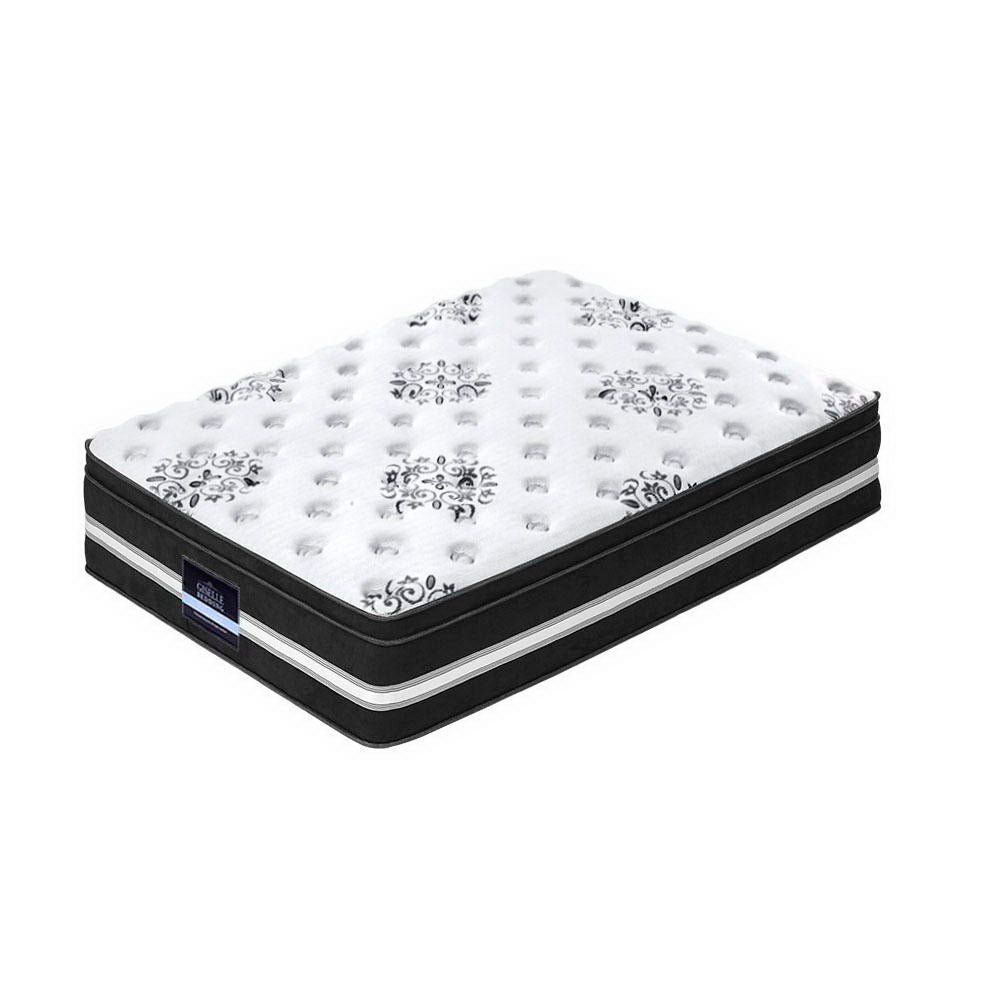 Serano Cool Gel Memory Foam Euro Top Mattress – White – King Single