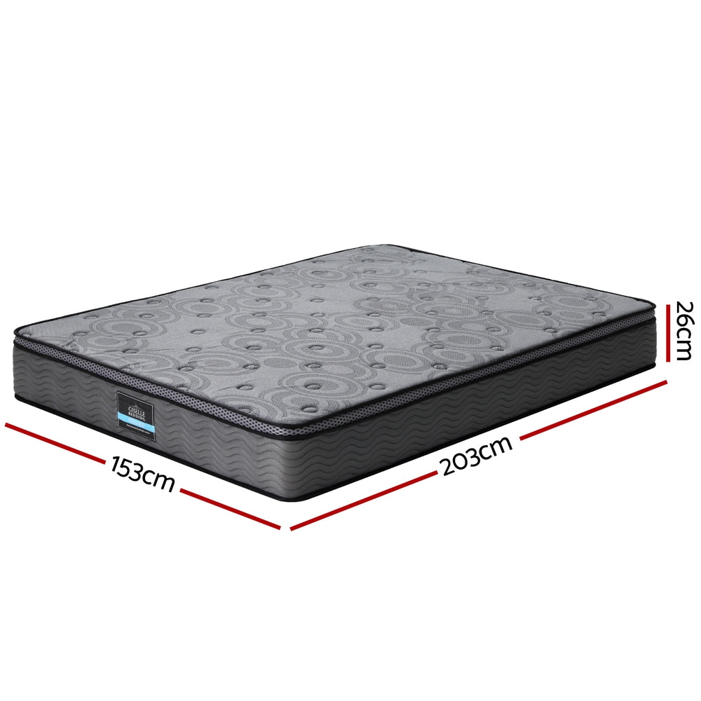 Reverie Euro Top Plush Mattress – Grey – Queen