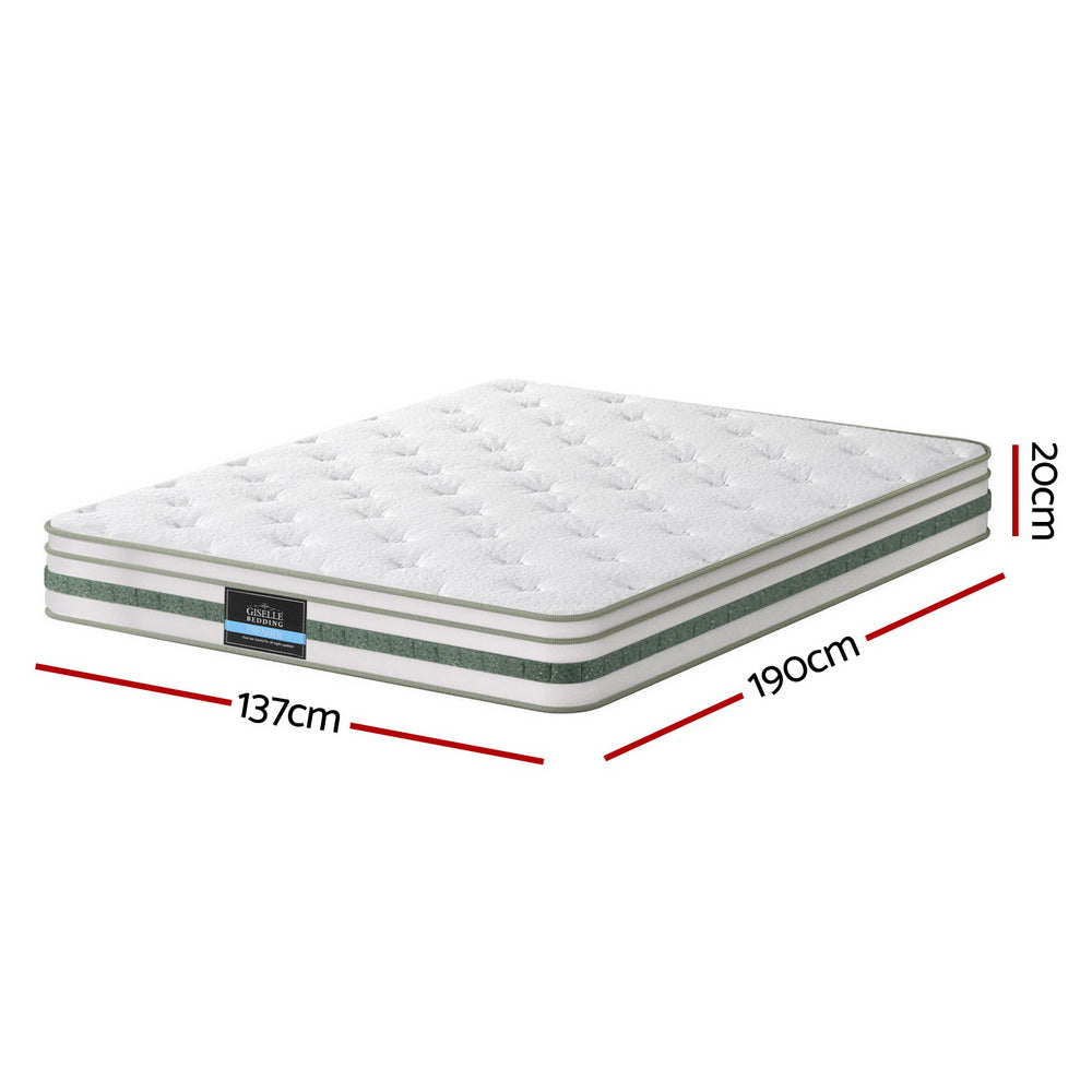 Hudson Euro Top Mattress – White – Double
