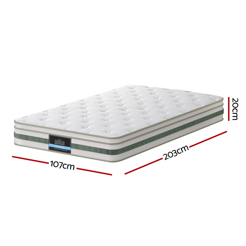 Alderon Euro Top Mattress – White – King Single