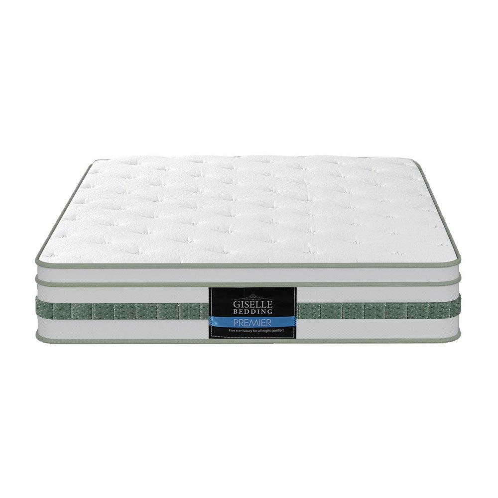 CozyNest Euro Top Mattress – White – Single