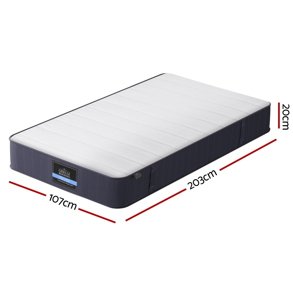 Fiora Pocket Spring Mattress – White – King Single