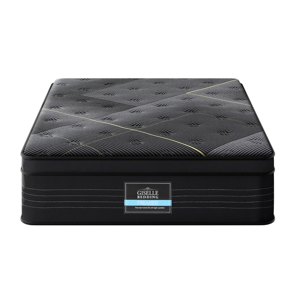 CozyNest Euro Top Mattress – White – King Single