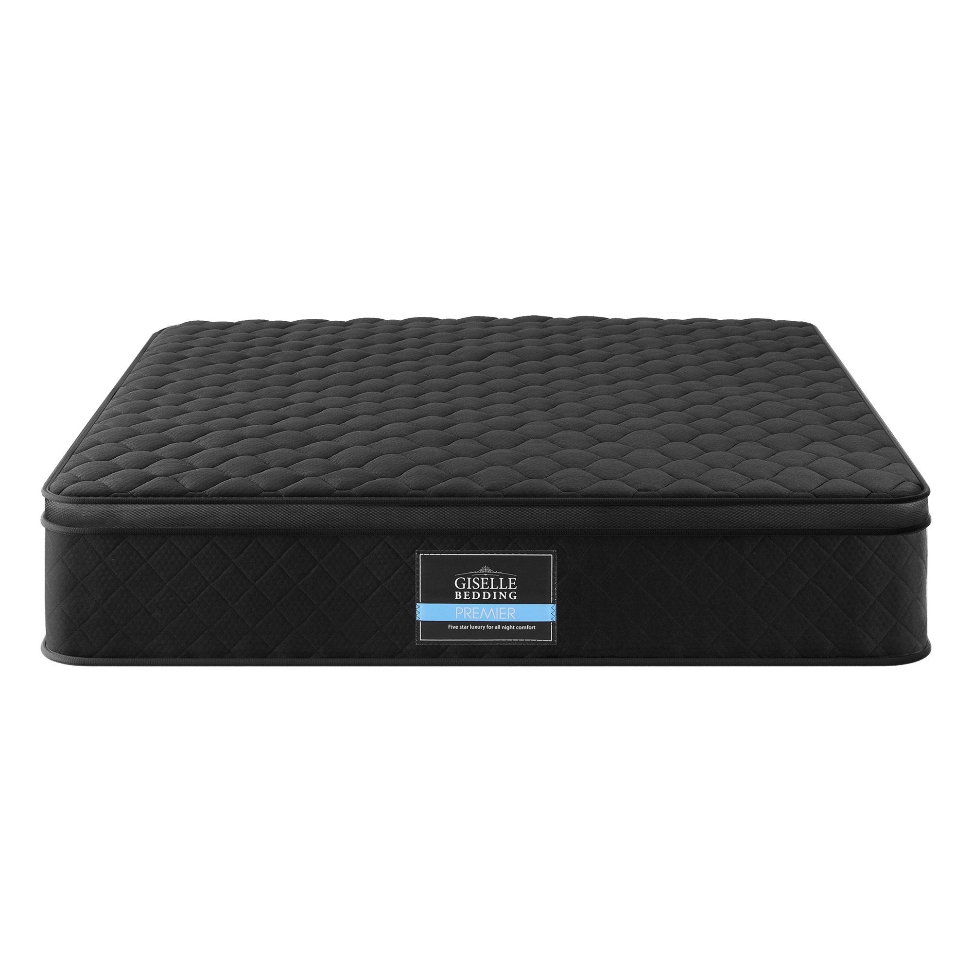 Atlas Mattress 34cm Euro Top 5-Zone Pocket Spring Black – King