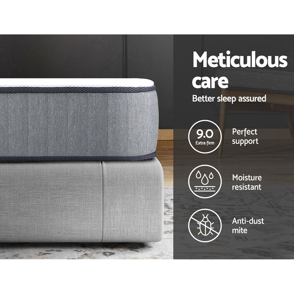 Soren Extra Firm Tight Top Mattress – Grey – King Single