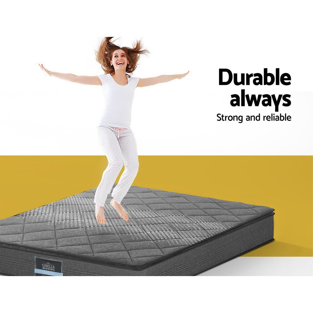 Nara Pillow Top Mattress – White – King Single