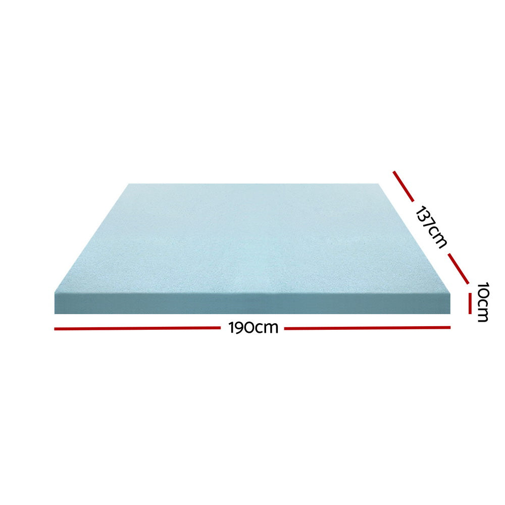 Hudson Gel Foam Mattress Topper – White – Double