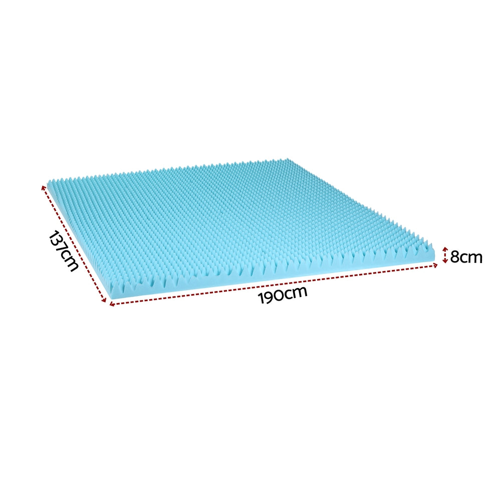 Veron Gel Foam Mattress Topper – White – Double