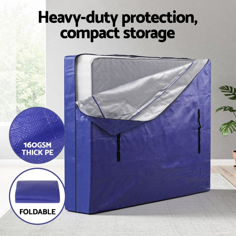 Atirss Mattress Storage Bag – Blue – Double